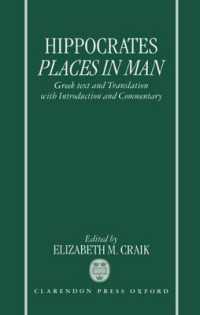 Hippocrates: Places in Man : Greek Text and Translation, with Introduction and Commentary