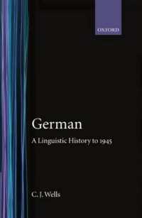 German : A Linguistic History to 1945