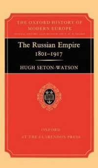 The Russian Empire, 1801-1917 (Oxford History of Modern Europe)