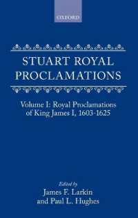 Stuart Royal Proclamations I: Royal Proclamations of King James I, 1603-1625