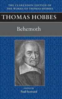 ホッブズ著作集：『べヒモス』<br>Thomas Hobbes: Behemoth (Clarendon Edition of the Works of Thomas Hobbes)