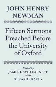 ニューマン説教集（オックスフォード大学）<br>John Henry Newman: Fifteen Sermons Preached before the University of Oxford