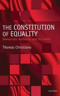 平等の確率：民主的権威の限界<br>The Constitution of Equality : Democratic Authority and Its Limits