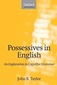 テイラー著／英語における所有表現：認知文法探究<br>Possessives in English : An Exploration in Cognitive Grammar