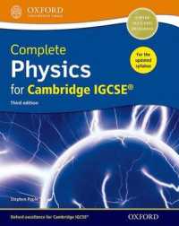 Complete Physics for Cambridge IGCSE (Cie Igcse Complete) （3 Student）