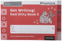Read Write Inc. Phonics: Get Writing! Red Ditty Book 5 Pack of 10 (Read Write Inc. Phonics)