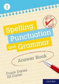 Get It Right: KS3; 11-14: Spelling, Punctuation and Grammar Answer Book 1 (Get It Right)