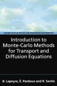 Introduction to Monte-Carlo Methods for Transport and Diffusion Equations (Oxford Texts in Applied and Engineering Mathematics)