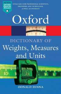 度量衡辞典<br>A Dictionary of Weights, Measures, and Units (Oxford Quick Reference)
