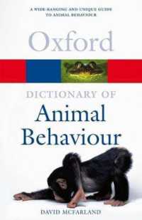 動物の行動辞典<br>A Dictionary of Animal Behaviour (Oxford Quick Reference)