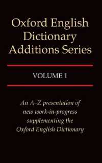 Oxford English Dictionary Additions Series: Volume 1 (Oxford English Dictionary Additions Series)