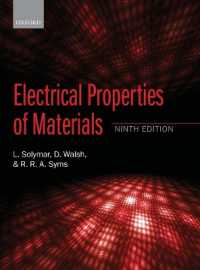 材料の電子的特性（第８版）<br>Electrical Properties of Materials （9TH）