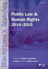 Blackstone's Statutes on Public Law & Human Rights 2014-2015