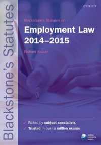 Blackstone's Statutes on Employment Law 2014-2015 (Blackstone's Statutes) （24 PAP/PSC）