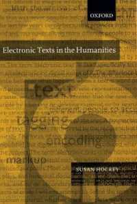 人文諸科学における電子テクストの導入<br>Electronic Texts in the Humanities : Principles and Practice
