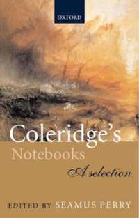 コールリッジのノート抄<br>Coleridge's Notebooks : A Selection