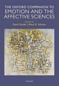 オックスフォード版 情動・感情科学必携<br>Oxford Companion to Emotion and the Affective Sciences