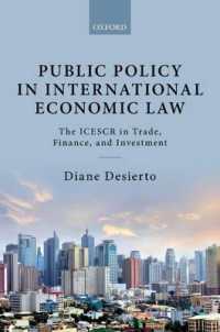 Public Policy in International Economic Law : The ICESCR in Trade, Finance, and Investment