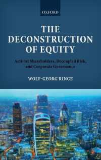 The Deconstruction of Equity : Activist Shareholders, Decoupled Risk, and Corporate Governance