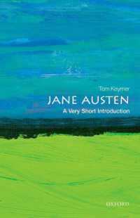 VSIジェイン・オースティン<br>Jane Austen : A Very Short Introduction (Very Short Introductions)