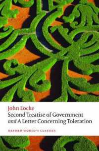 ロック『市民政府二論』『寛容についての書簡』（オックスフォード世界古典叢書）<br>Second Treatise of Government and a Letter Concerning Toleration (Oxford World's Classics)