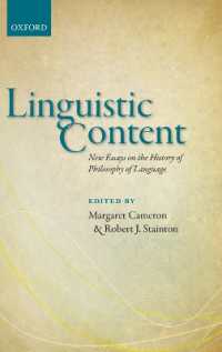 Linguistic Content : New Essays on the History of Philosophy of Language