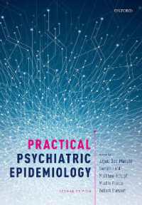 精神医学的疫学の実践（第２版）<br>Practical Psychiatric Epidemiology （2ND）