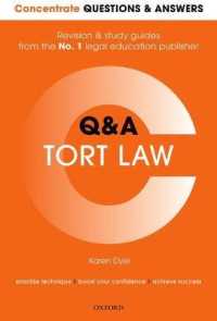 Concentrate Questions and Answers Tort Law : Law Q&A Revision and Study Guide (Concentrate Questions & Answers)