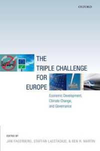 欧州の３つの課題：経済発展、気候変動とガバナンス<br>The Triple Challenge for Europe : Economic Development, Climate Change, and Governance