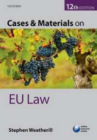 Cases & Materials on EU Law （12TH）