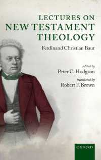 バウアー新約聖書神学講義（英訳）<br>Lectures on New Testament Theology : by Ferdinand Christian Baur