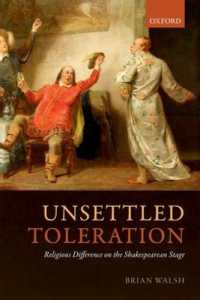 シェイクスピア時代の演劇と宗教的寛容<br>Unsettled Toleration : Religious Difference on the Shakespearean Stage