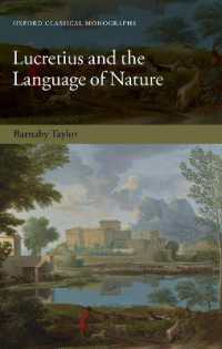 Lucretius and the Language of Nature (Oxford Classical Monographs)