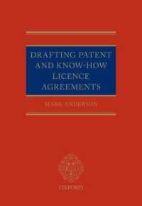 Drafting Patent and Know-how Licencing Agreements -- Hardback