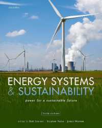 Energy Systems and Sustainability （3RD）
