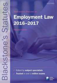 Blackstone's Statutes on Employment Law 2016-2017 (Blackstone's Statute Series)