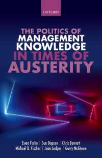 The Politics of Management Knowledge in Times of Austerity