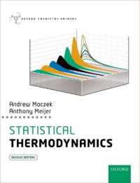 統計熱力学（テキスト・第２版）<br>Statistical Thermodynamics (Oxford Chemistry Primers) （2ND）