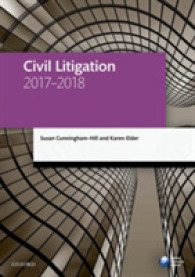 Civil Litigation 2017-2018 (Legal Practice Course Manuals) （10TH）