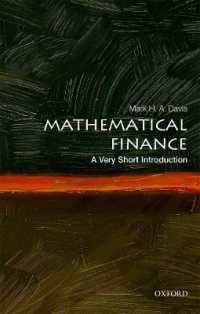 VSI数理ファイナンス<br>Mathematical Finance: a Very Short Introduction (Very Short Introductions)