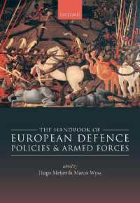 オックスフォード版　欧州の防衛政策と軍事力ハンドブック<br>The Handbook of European Defence Policies and Armed Forces