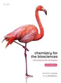 生物科学のための化学（第４版）<br>Chemistry for the Biosciences : The Essential Concepts （4TH）