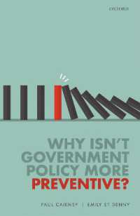 予防的政策の難しさ<br>Why Isn't Government Policy More Preventive?