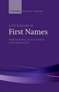 A Dictionary of First Names (The Oxford Reference Collection)