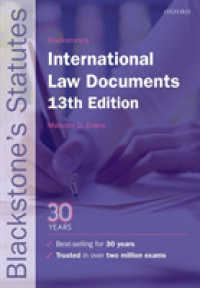 Blackstone's International Law Documents (Blackstone's Statutes)