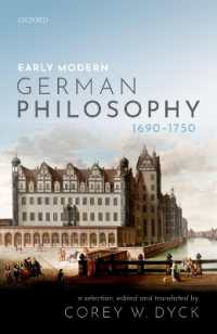近代初期ドイツ哲学原典英訳読本<br>Early Modern German Philosophy (1690-1750)