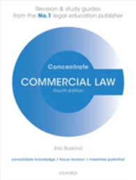 英国の商法：入門（第４版）<br>Commercial Law (Concentrate) （4 STG）