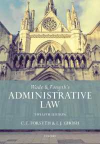 英国行政法（第１２版）<br>Wade & Forsyth's Administrative Law （12TH）