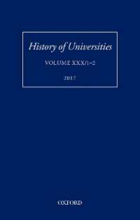 History of Universities : Volume XXX / 1-2 (History of Universities Series)