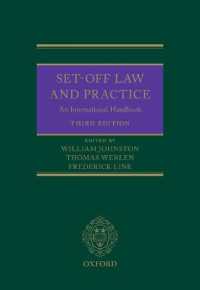 相殺の法実務：国際ハンドブック（第３版）<br>Set-Off Law and Practice : An International Handbook （3RD）